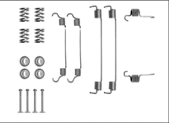 Mintex Brake Shoes Accessory Fitting Kit Rear Axle MBA784 - image 3