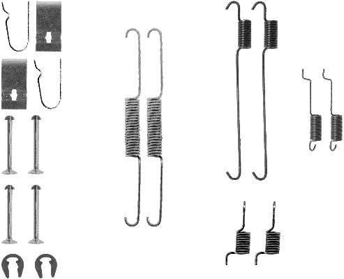 Mintex Brake Shoes Accessory Fitting Kit Rear Axle MBA815 - image 3
