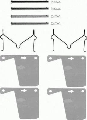 Mintex Brake Pad Accessory Fitting Kit Full Set Front Axle MBA960 - image 2