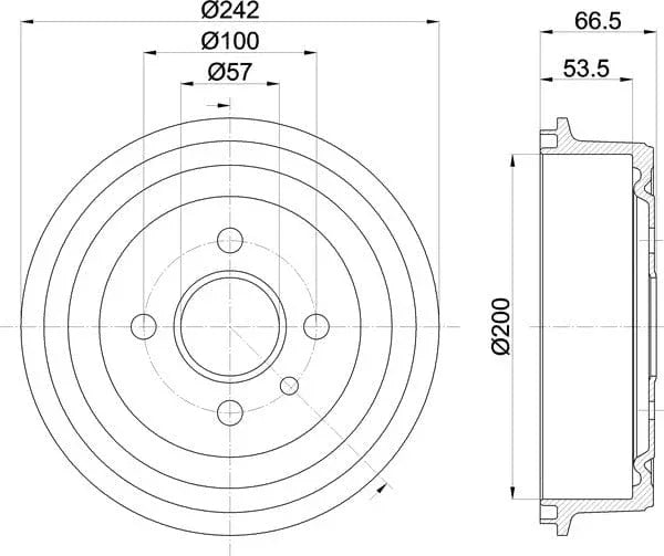 Mintex Brake Drum Rear MBD002 - image 5
