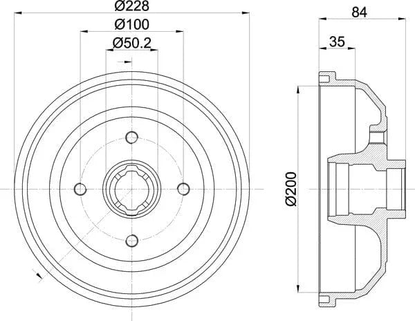 Mintex Brake Drum Rears MBD006 - image 5