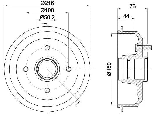 Mintex Brake Drum Rear MBD008 - image 4