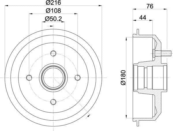 Mintex Brake Drum Rear MBD008 - image 5