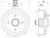 Mintex Brake Drum Rear MBD008 thumbnail