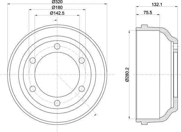 Mintex Brake Drum Rear MBD017 - image 5