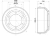 Mintex Brake Drum Rear MBD017 thumbnail