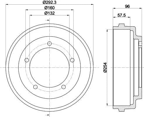 Mintex Brake Drum Rear MBD020 - image 4