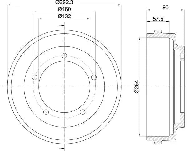 Mintex Brake Drum Rear MBD020 - image 5