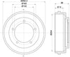 Mintex Brake Drum Rear MBD020 thumbnail