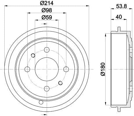 Mintex Brake Drum Rear MBD023 - image 4