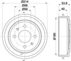 Mintex Brake Drum Rear MBD023 thumbnail