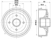 Mintex Brake Drum Rears MBD024 thumbnail