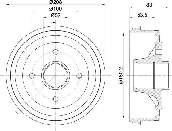 Mintex Brake Drum Rears MBD024 - image 5