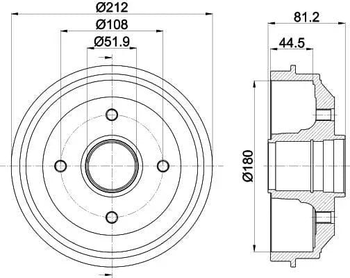 Mintex Brake Drum Rears MBD025 - image 4