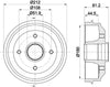 Mintex Brake Drum Rears MBD025 thumbnail