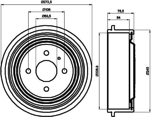 Mintex Brake Drum Rear MBD029 - OEM Quality Replacement - image 4