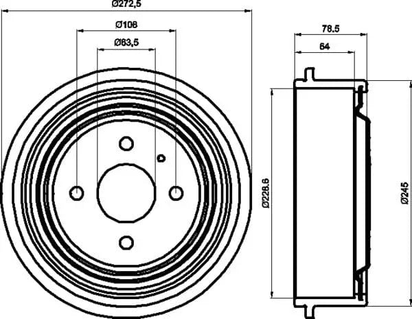 Mintex Brake Drum Rear MBD029 - OEM Quality Replacement - image 5