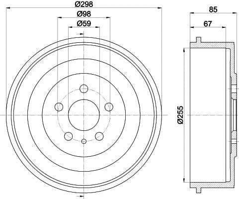 Mintex Brake Drum Rear MBD034 - image 4