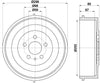 Mintex Brake Drum Rear MBD034 thumbnail