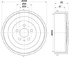Mintex Brake Drum Rear MBD034 thumbnail