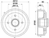 Mintex Brake Drum Rears MBD035 thumbnail