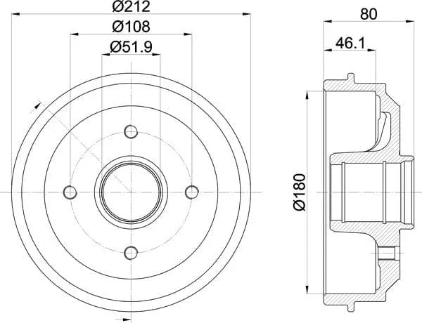 Mintex Brake Drum Rears MBD035 - image 5