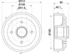 Mintex Brake Drum Rears MBD035 thumbnail