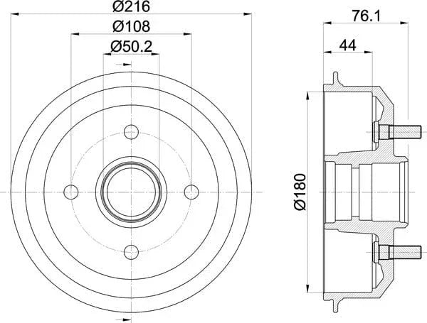 Mintex Brake Drum Rear MBD036 - image 5