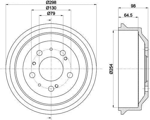 Mintex Brake Drum Rear MBD037 - image 4