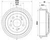 Mintex Brake Drum Rear MBD037 thumbnail