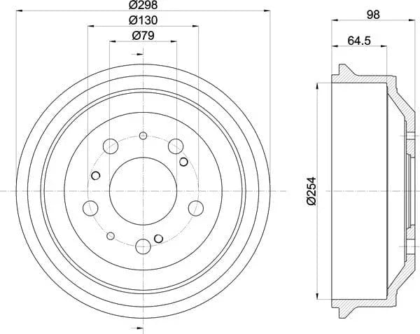 Mintex Brake Drum Rear MBD037 - image 5