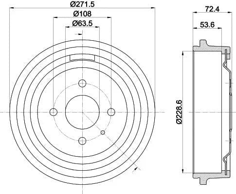 Mintex Brake Drum Rear MBD038 - image 4