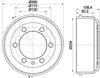 Mintex Brake Drum Rear MBD039 thumbnail