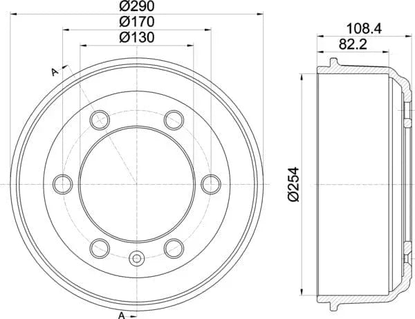 Mintex Brake Drum Rear MBD039 - image 5