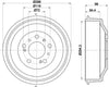 Mintex Brake Drum Rear MBD041 thumbnail