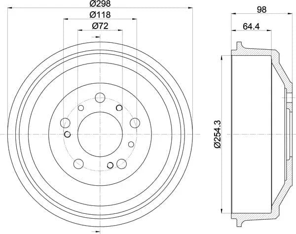 Mintex Brake Drum Rear MBD041 - image 5