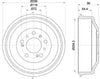 Mintex Brake Drum Rear MBD041 thumbnail
