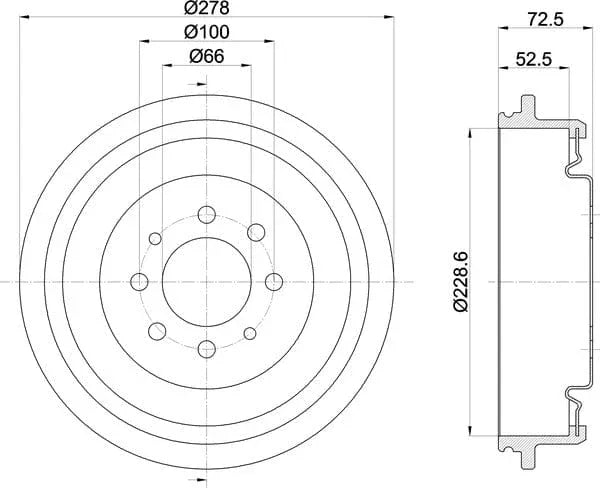 Mintex Brake Drum Rear MBD043 - image 5