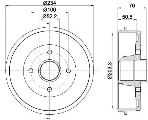 Mintex Brake Drum Rears MBD044 - image 4