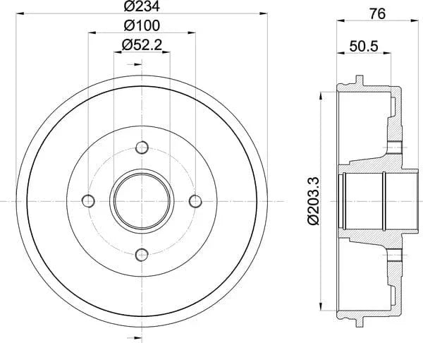 Mintex Brake Drum Rears MBD044 - image 5