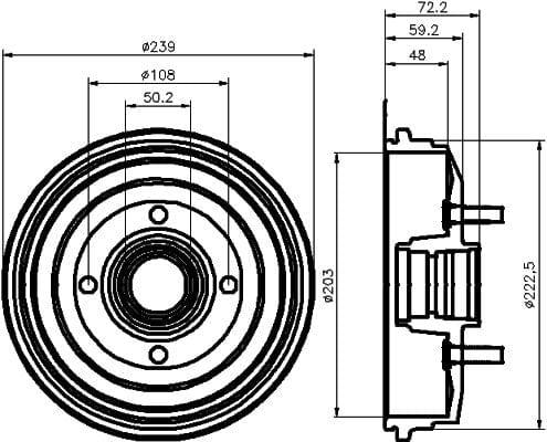 Mintex Brake Drum Rear MBD045 - image 4