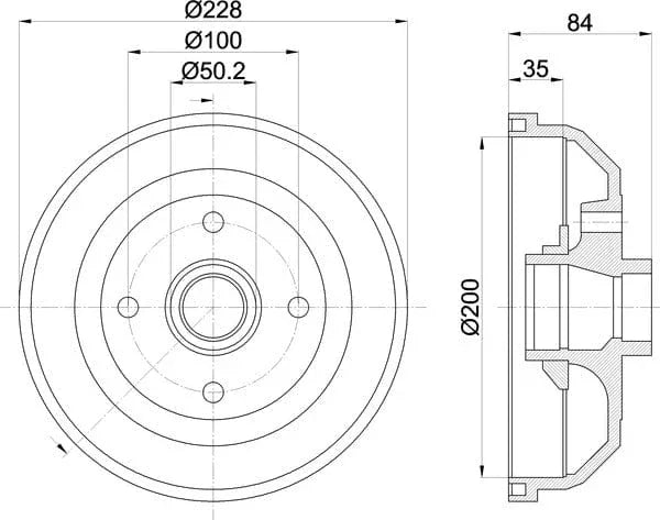 Mintex Brake Drum Rear MBD047 - image 5