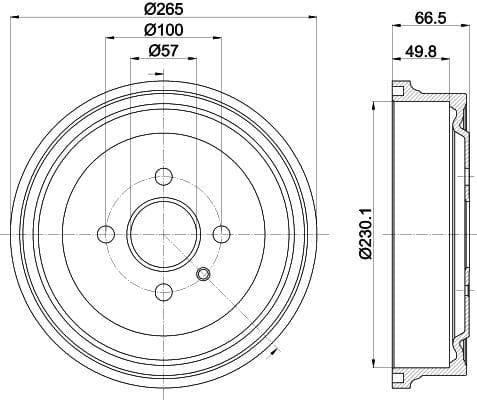 Mintex Brake Drum Rear MBD048 - image 4