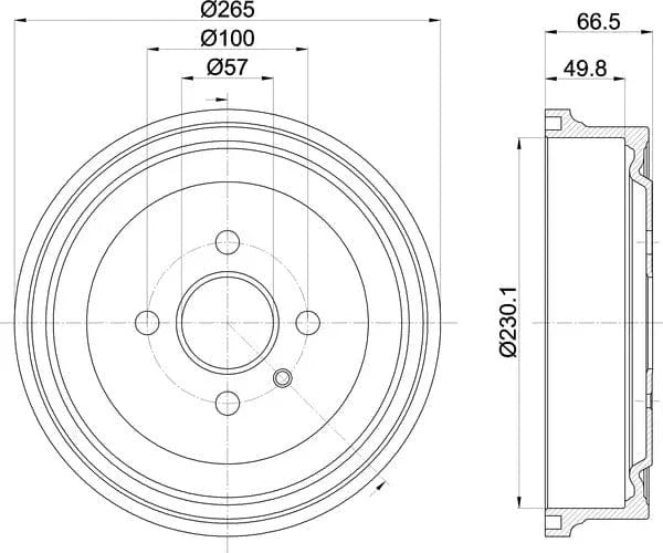 Mintex Brake Drum Rear MBD048 - image 5