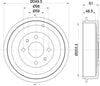 Mintex Brake Drum Rear MBD051 thumbnail