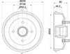 Mintex Brake Drum Rear MBD052 thumbnail