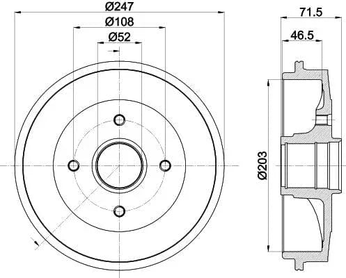 Mintex Brake Drum Rears MBD055 - image 4