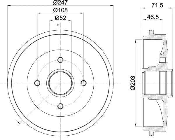 Mintex Brake Drum Rears MBD055 - image 5