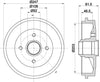 Mintex Brake Drum Rear MBD056 thumbnail