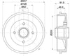 Mintex Brake Drum Rear MBD056 thumbnail